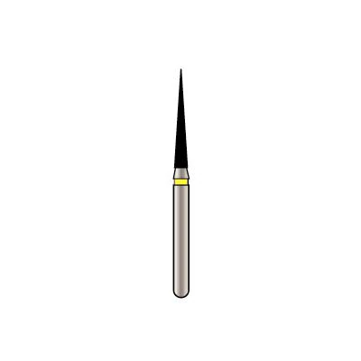 Alpen X1 Single-Use Diamond Bur, FG, #859-014EF, Cone Pointed End, 1.4 mm, Extra-Fine, Yellow, 25/Pk, X859EF014 thumbnail 9
