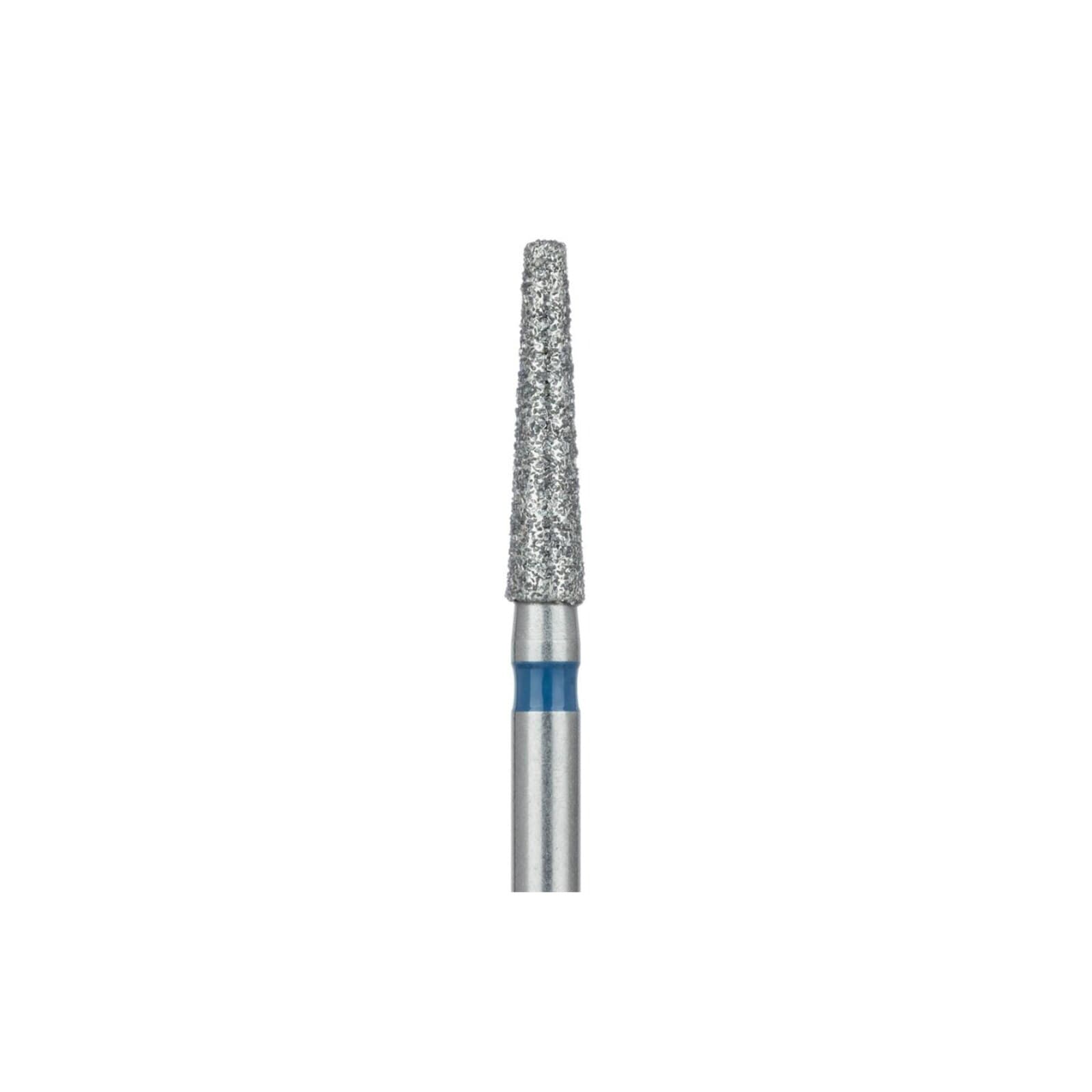 Meisinger 847-014-HP Diamond Bur, Flat End Taper, Medium Grit, 1.4 mm Diameter, 8 mm Working Length, HP Shank, 5/Pack thumbnail 3