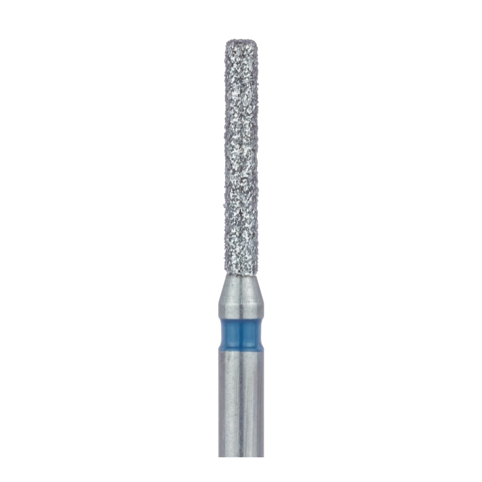 Meisinger 842-012-FG Diamond Bur, Round Edge Extra Long Cylinder, Medium Grit (Blue), 1.2 mm Diameter, 8 mm Working Length, Friction Grip, 5/Pack thumbnail 3