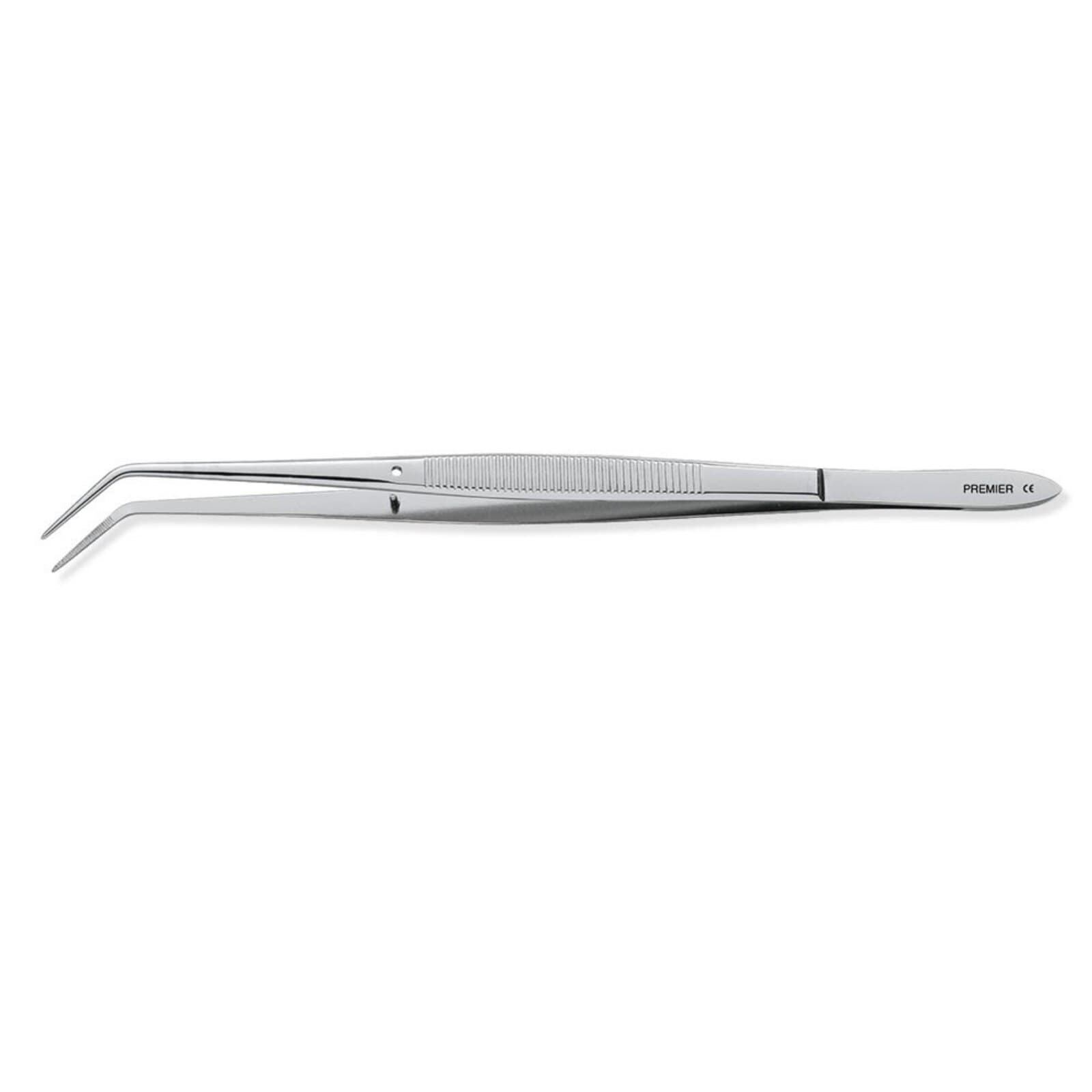 Premier Dental Products Flagg Dressing Pliers, 6-1/4", Curved Serrated Tip, Cotton Pliers, Non-Cutting, Single thumbnail 2