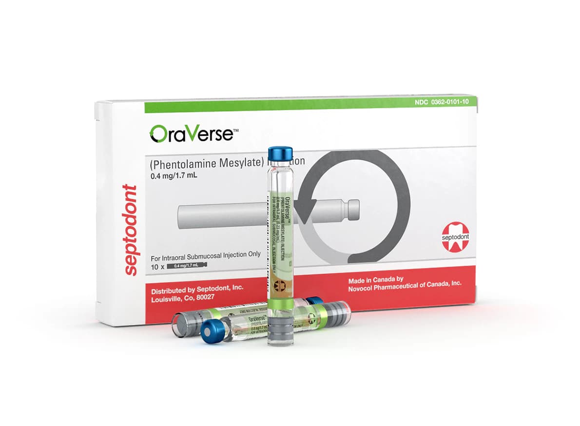 OraVerse (Phentolamine Mesylate) Local Anesthesia Reversal Agent, 1.7 mL Cartridges, 10/Box, 99210 thumbnail 7