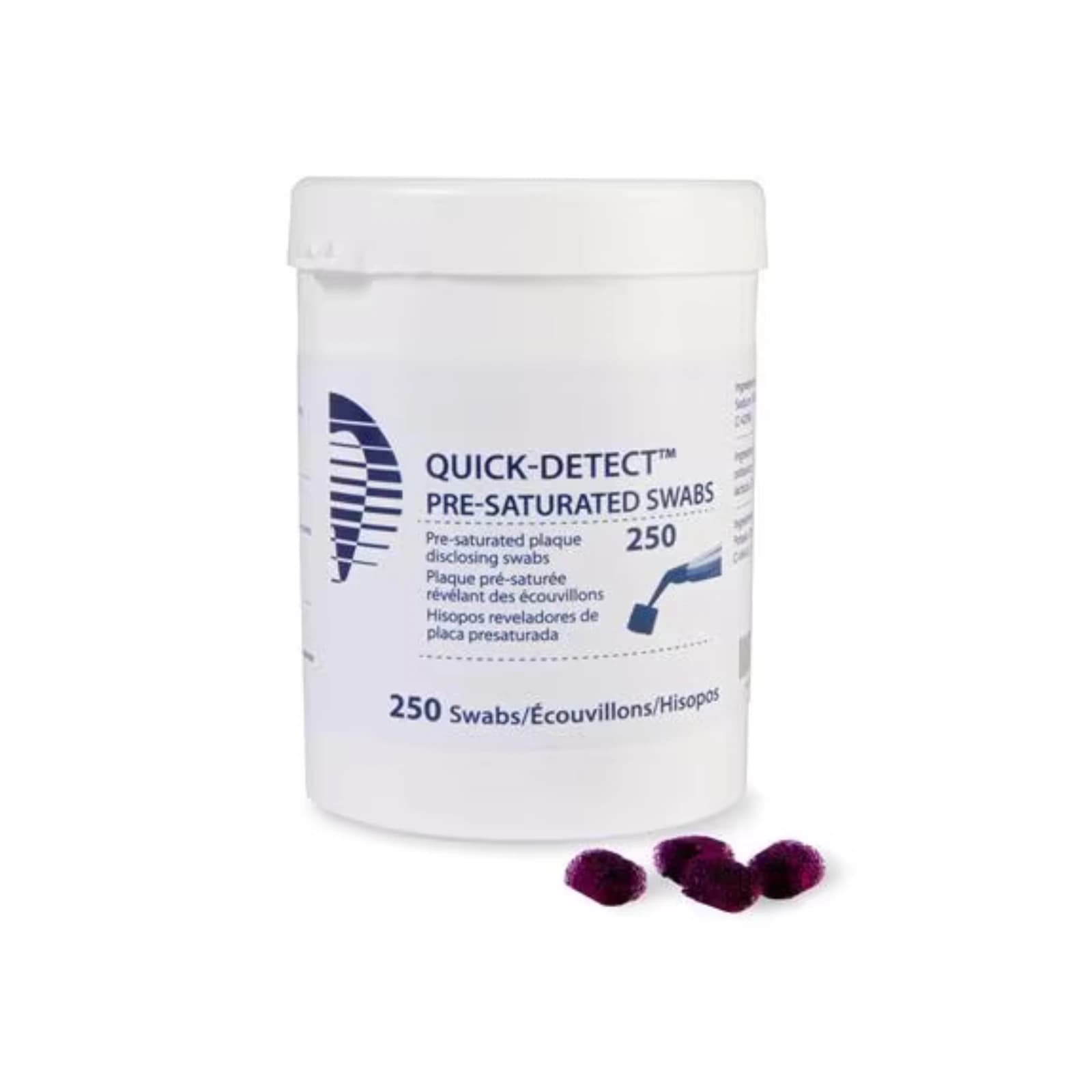 Hager Worldwide Quick-Detect Plaque Disclosing Solution/Tablets, 250 Pre-Saturated Swabs - Quick-Detect Disclosing Solution/Tablets 250 Pre-Saturated Swabs - Image 1