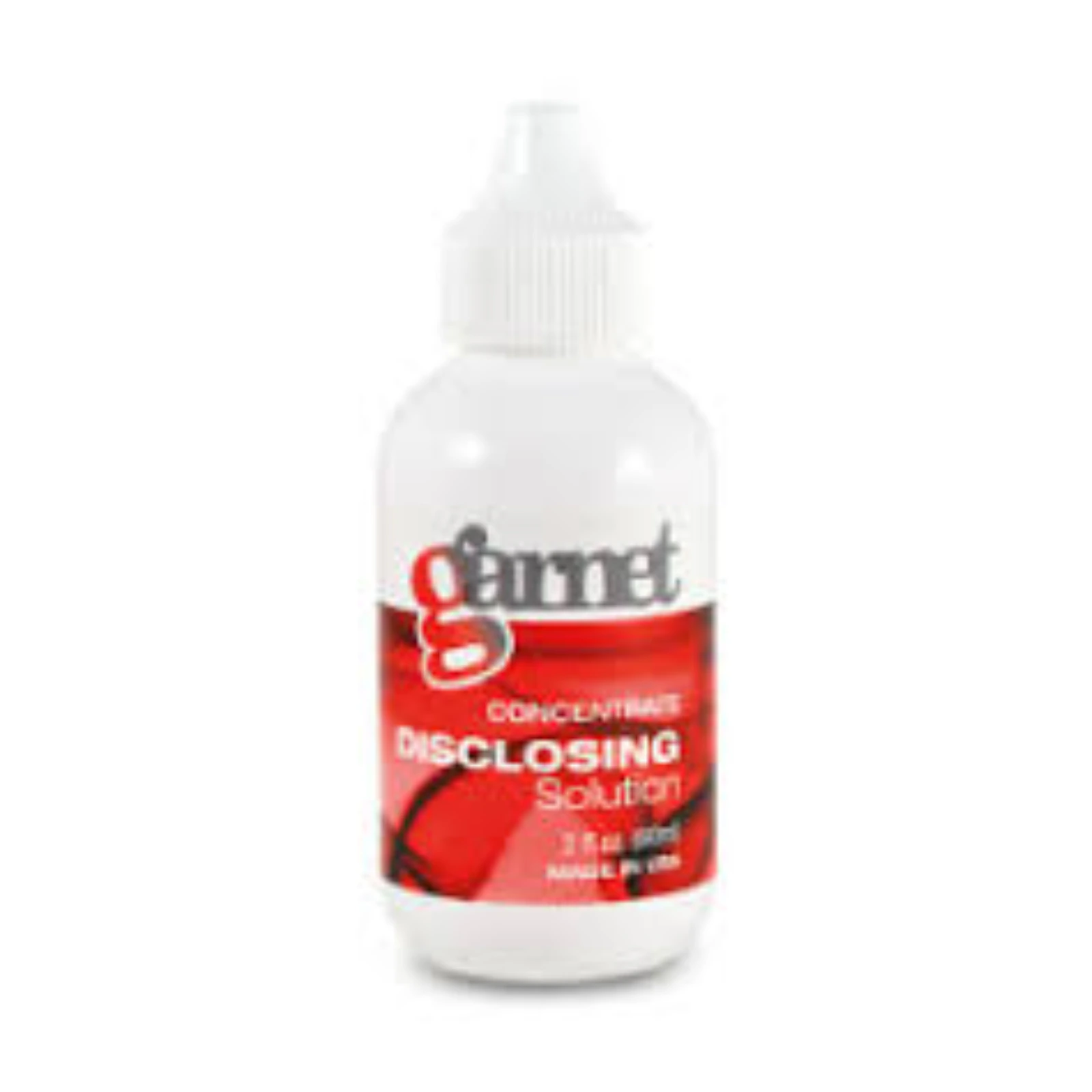 Medeco GARNET Disclosing Solution, 2 oz Bottle - GARNET Disclosing Solution 2oz - Image 1