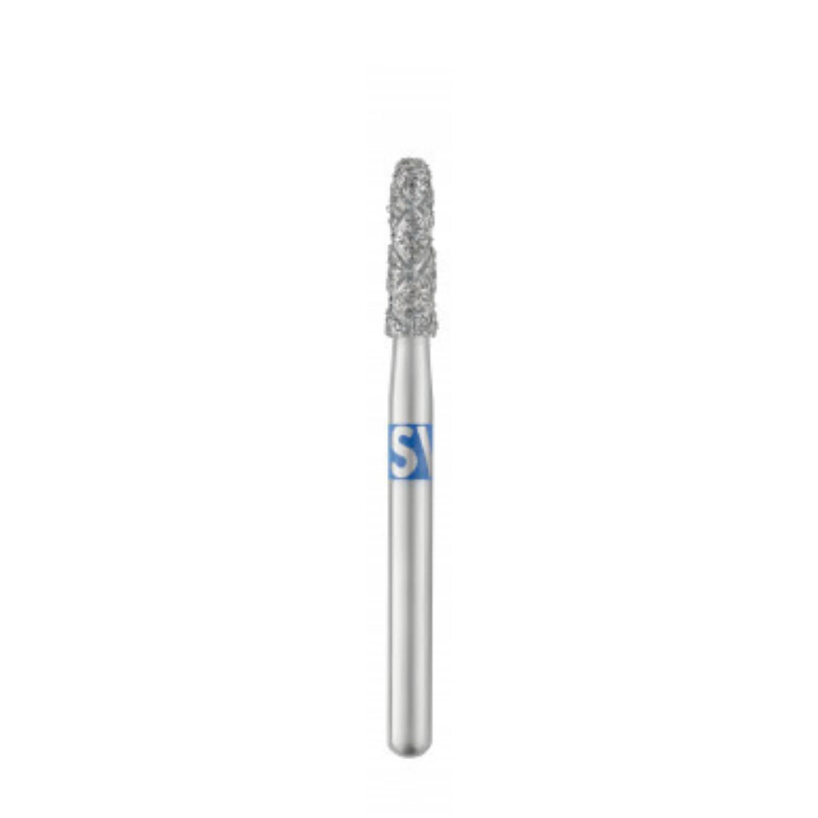 SS White Piranha 2X Single-Use Diamond Bur, Round End Taper, Medium Grit, Friction Grip, #855-018, 5/Pack thumbnail 2