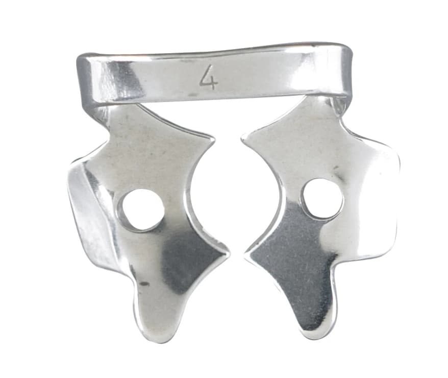 Integra Miltex Rubber Dam Clamp #4, Winged, Upper Molar, 1/Pk thumbnail 2