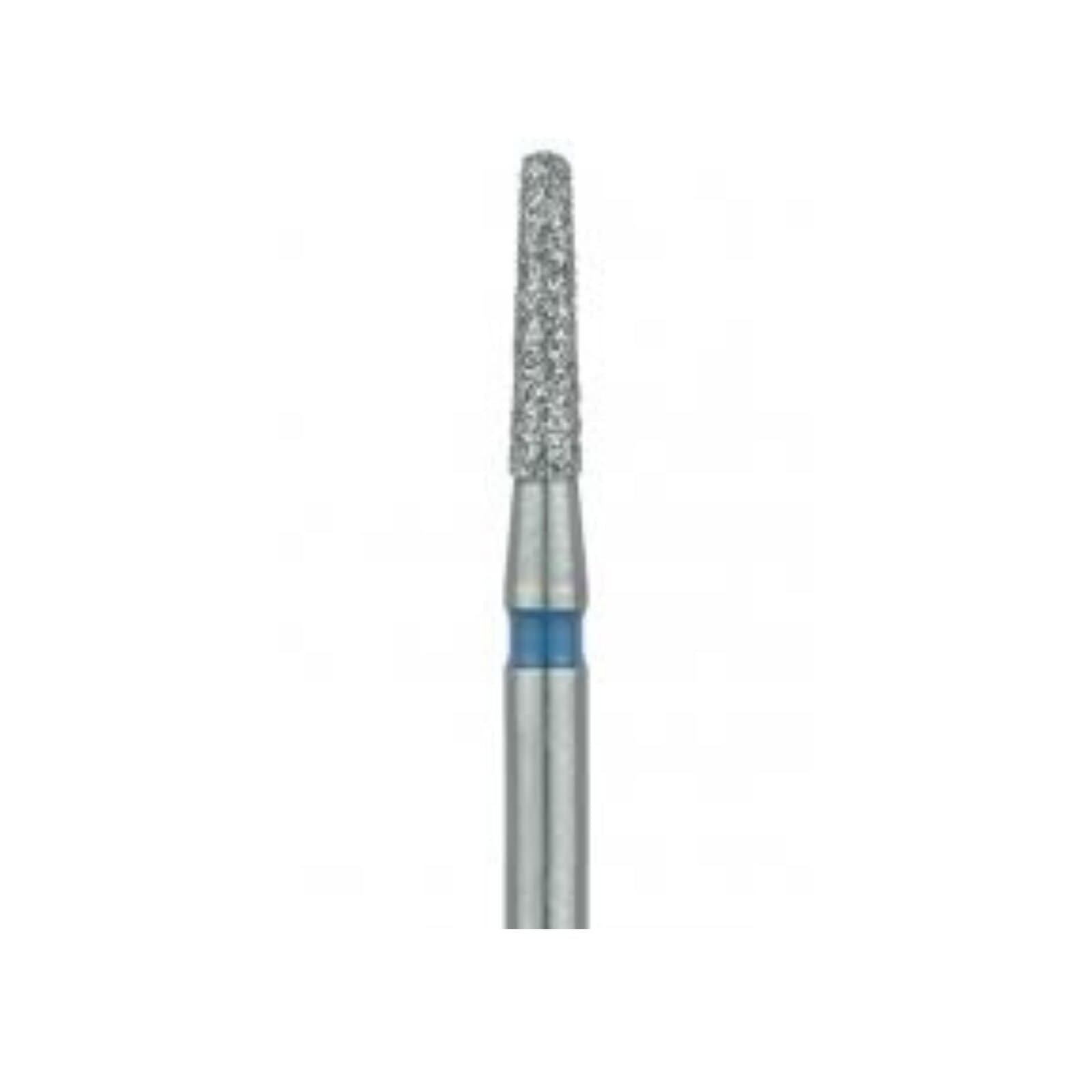 Meisinger 849-014-FG Multi-Use Diamond Bur, Round End Tapered, Medium Grit, Blue Ring, 1.4 mm Head Diameter, 6.0 mm Head Length, Friction Grip, 5/Pk thumbnail 3
