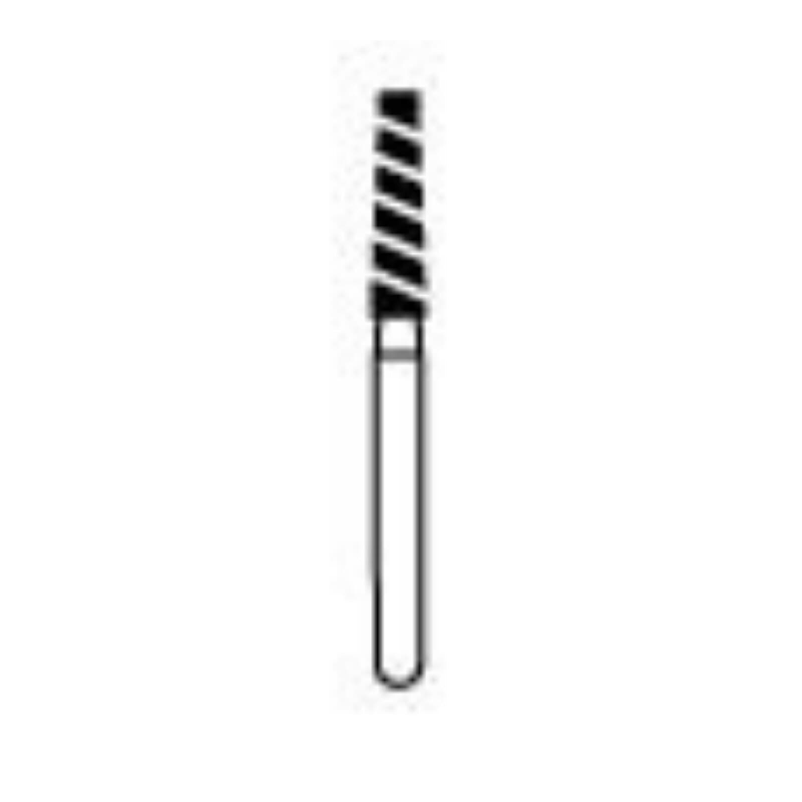 NTI Turbo Diamond Bur, Super Coarse, Flat End Taper, FG, #847-T-018, 5/Pk thumbnail 2