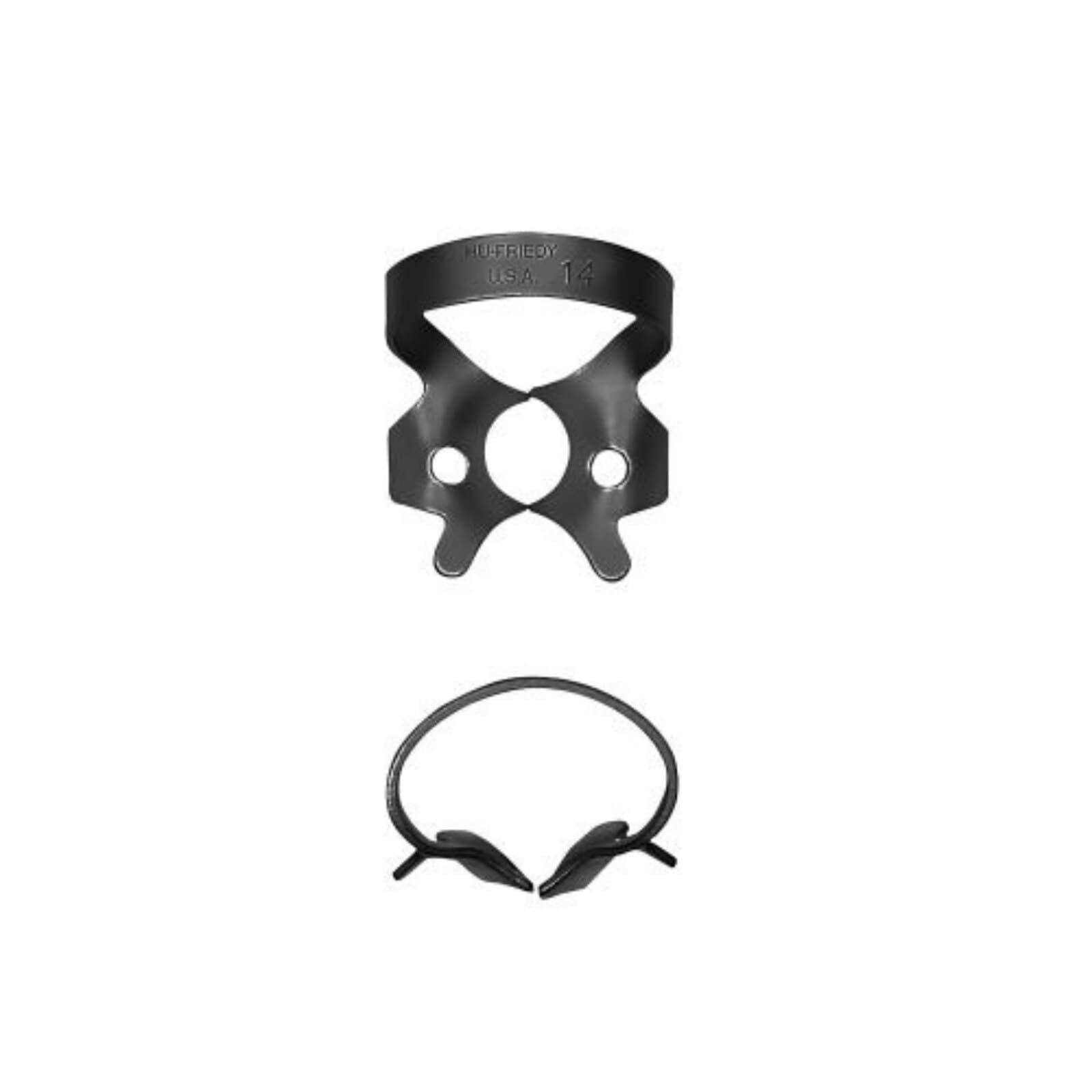 Hu-Friedy Black Line Rubber Dam Clamp #14, Winged Molar, RDCM14X thumbnail 2