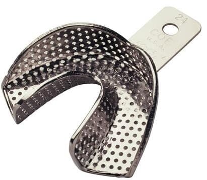 GC America COE Metal Impression Tray, Nickel-Plated Perforated, Pedodontic Lower #24 (Smaller), 1/Pk, 260241 thumbnail 7
