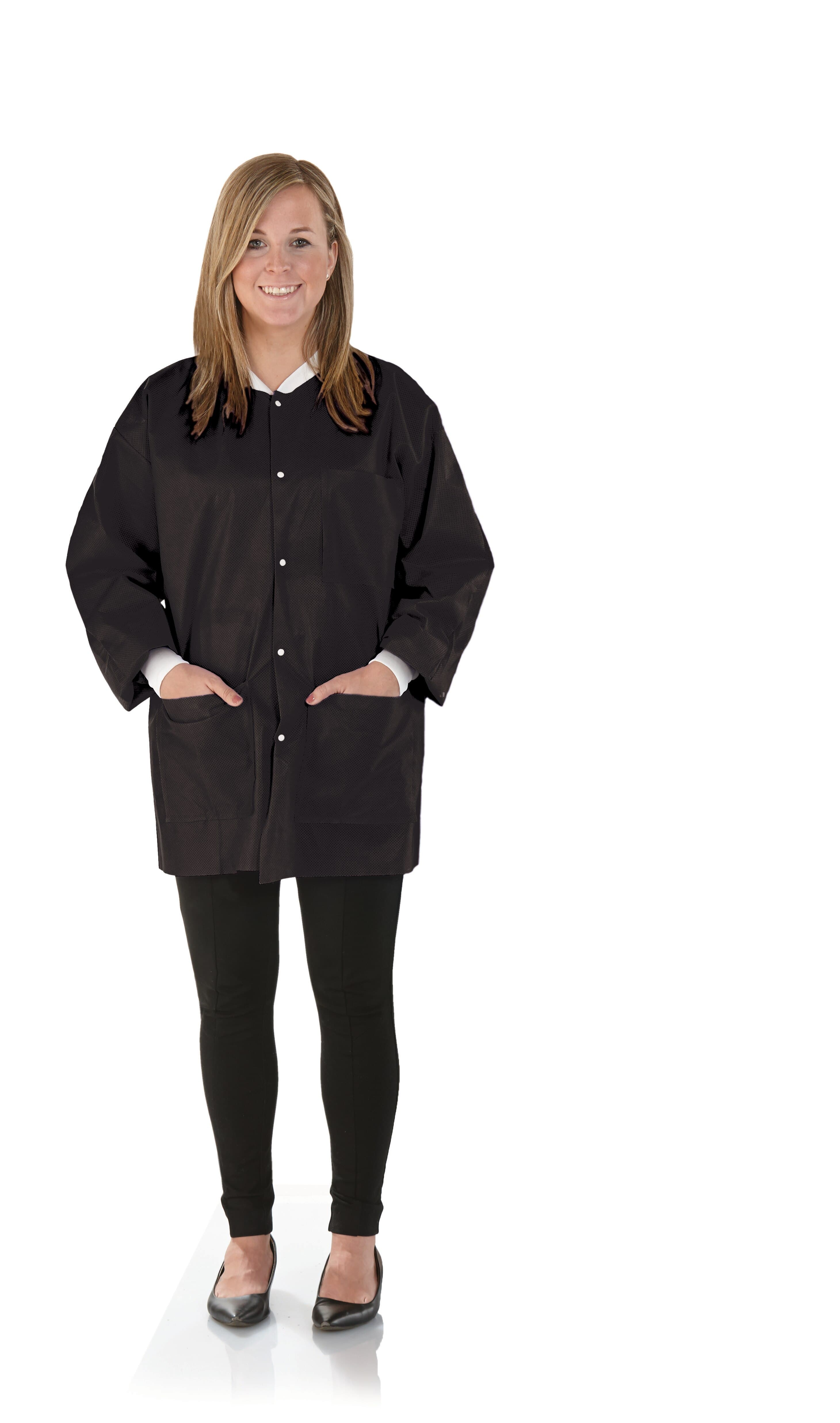 SafeWear Hipster Jacket, Large, Jet Black, 12/Pk, 8118-C thumbnail 9