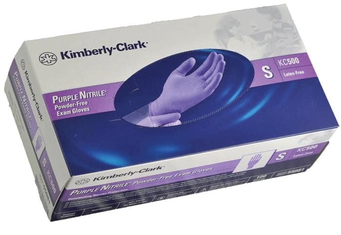 Halyard Purple Nitrile Dental Exam Gloves, Powder-Free, Non-Sterile, Medium, Textured, 100/Box, 53432 thumbnail 2