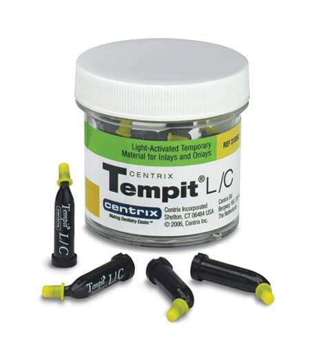 Tempit L/C Light-Activated Temporary Filling Material, Prefilled Tips, 0.25 g, Translucent, 30/Jar, 310063 thumbnail 12