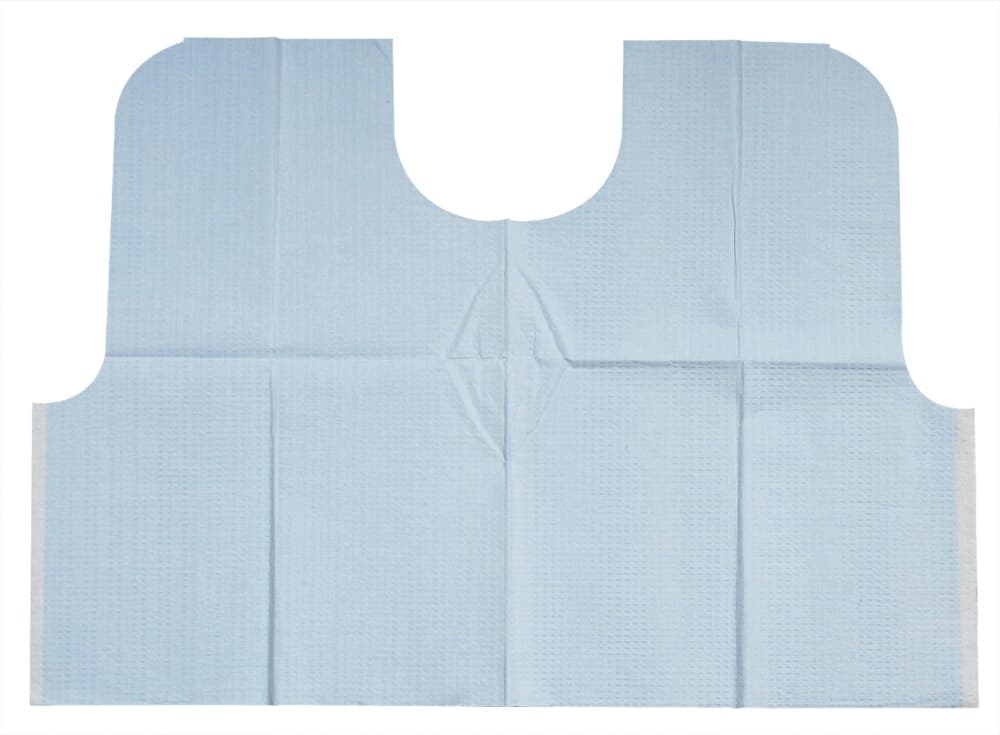 TIDI Everyday Endo/Prophy Bib, 29" x 21", Mauve, Tissue/Poly/Tissue, Contour Neck, 100/Case, 917486 thumbnail 5