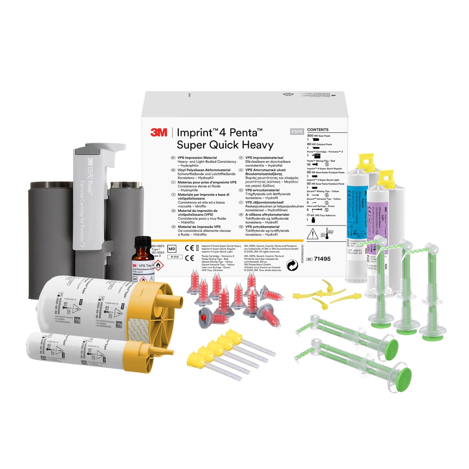 3M Imprint 4 Penta Super Quick Heavy VPS Impression Material Intro Kit, Mint, 71495 thumbnail 2