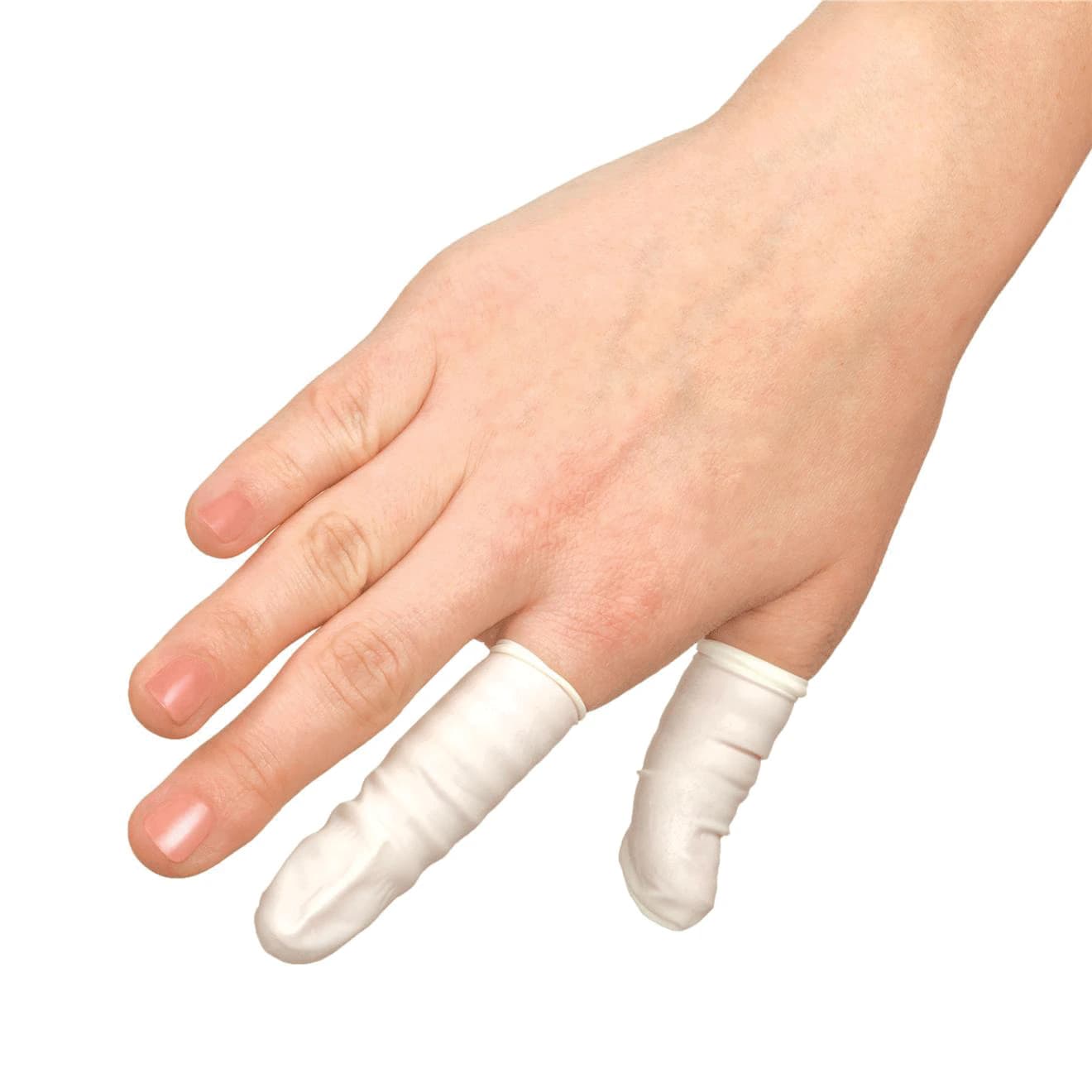 Finger Cots, Latex, Medium, 144/Box, IC641 thumbnail 6