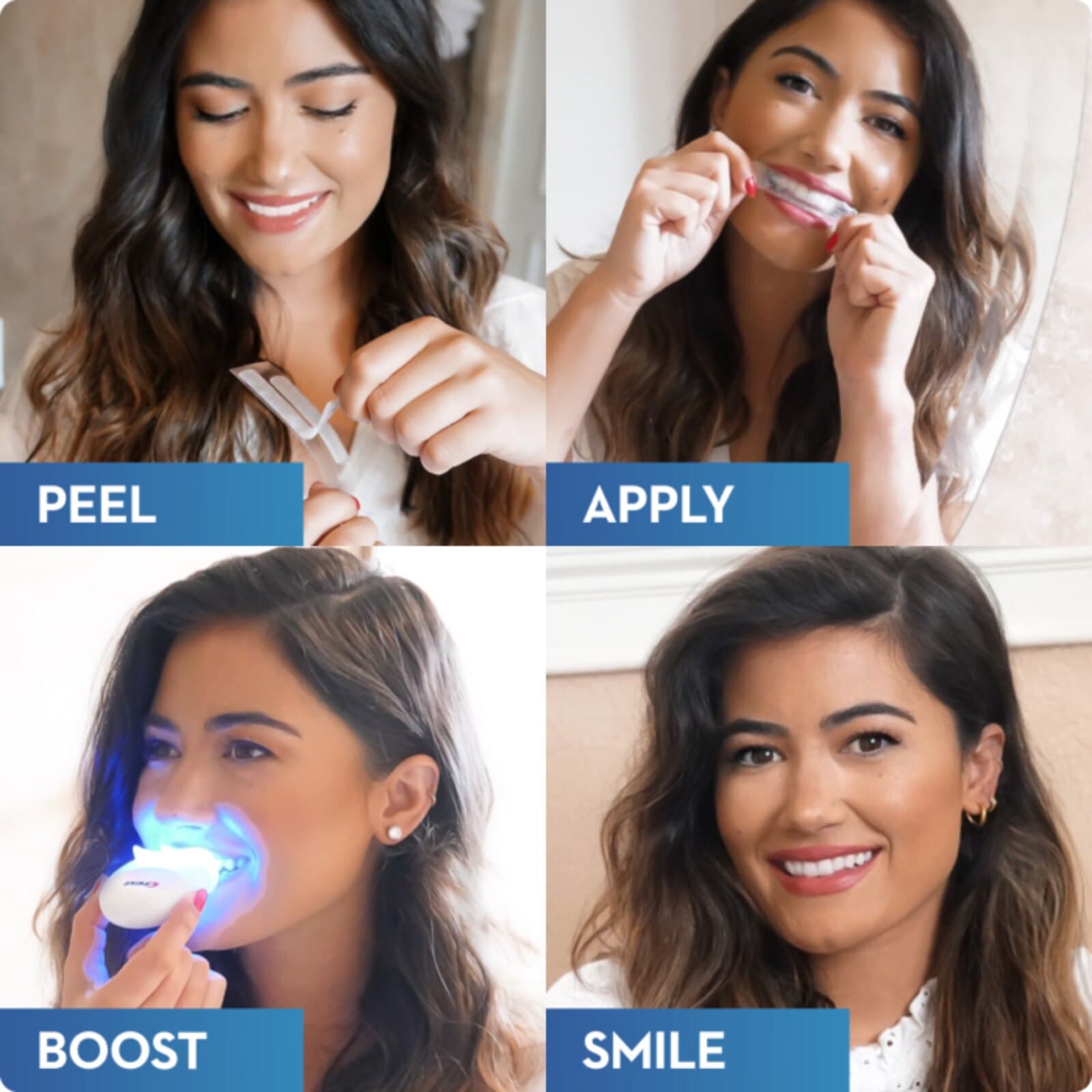 Crest 3D Whitestrips Supreme Professional Exclusive + Light, 11% Hydrogen Peroxide, 21 Treatments (42 Strips) with LED Light, 4 Kits/Case thumbnail 4