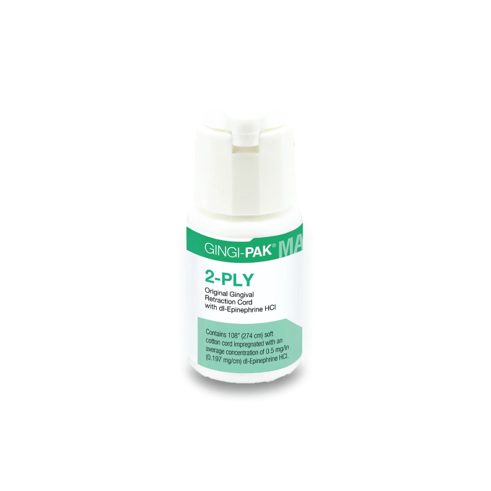 Gingi-Pak MAX Original Retraction Cord, 2-Ply, with dl-Epinephrine, 108" per Bottle, #10120M thumbnail 7