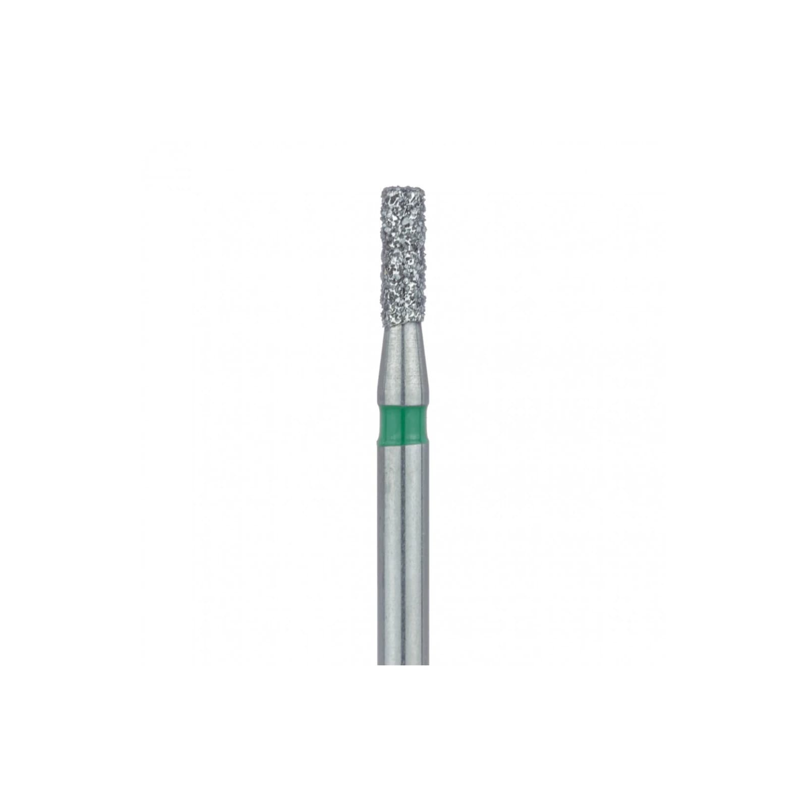 Meisinger 836G-014-FG Coarse Diamond Bur, Flat End Cylinder, Friction Grip, 1.4 mm Head Diameter, 4.0 mm Head Length, Green Ring, 5/Pk thumbnail 3