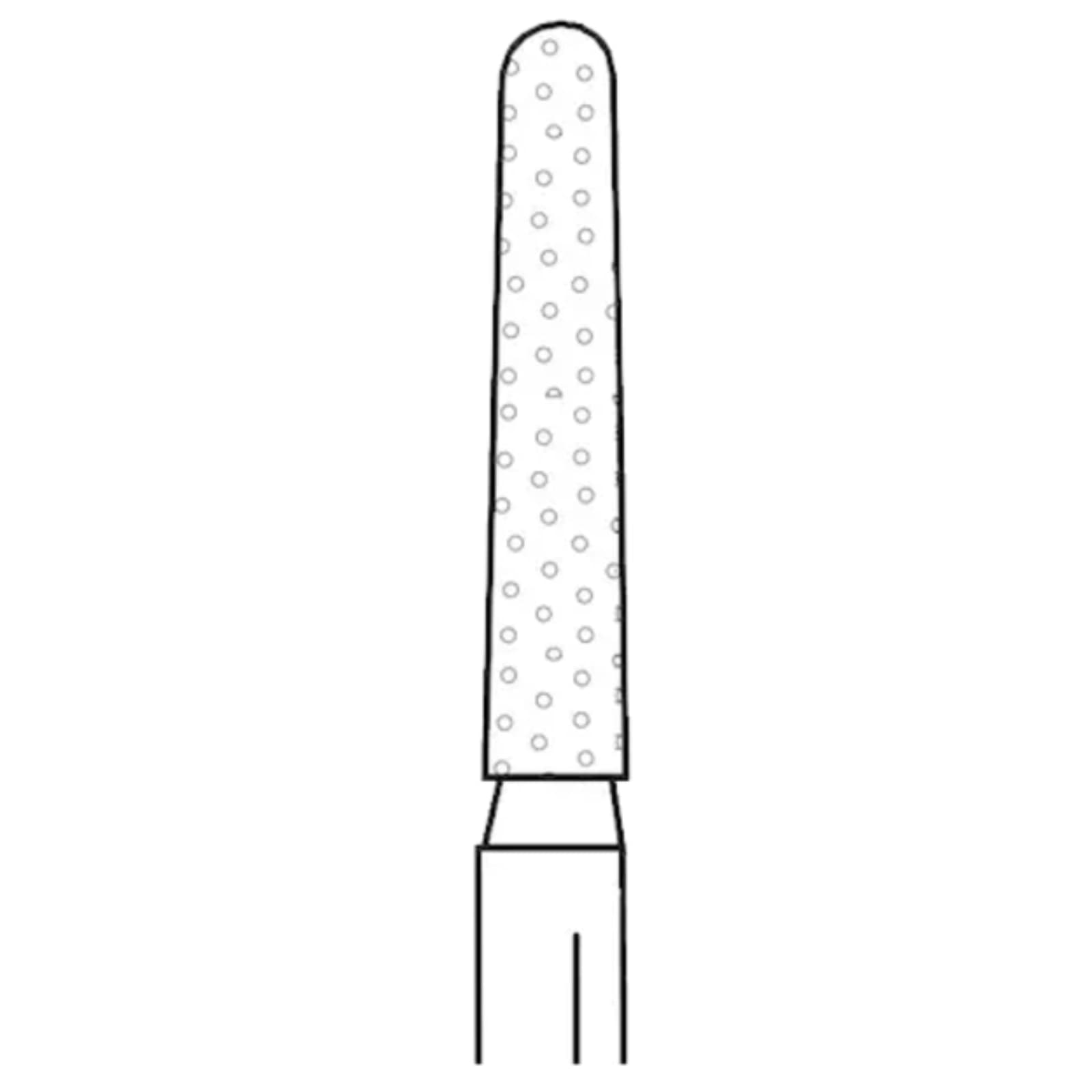 Two Striper ShortCut Diamond Bur, FGSS, Round-End Taper, #782.8 S, Coarse, Green, 1.5 mm, 5/Pk, 2015928 thumbnail 3