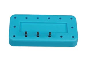 Kerr Magnetic Bur Block, 14 Hole, Beige - Bur Block Magnetic 14 Hole Beige - Image 1