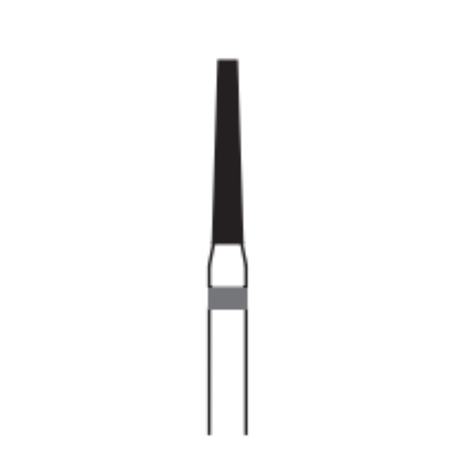 Midwest ONCE Sterile Diamond Bur 847-014C, Coarse, Taper Flat End, Friction Grip, 1.4mm Diameter, 8.0mm Length, 25/Pk, 1847014C - Midwest ONCE Sterile Diamond Burs 847-014C 25/Pk - Image 1