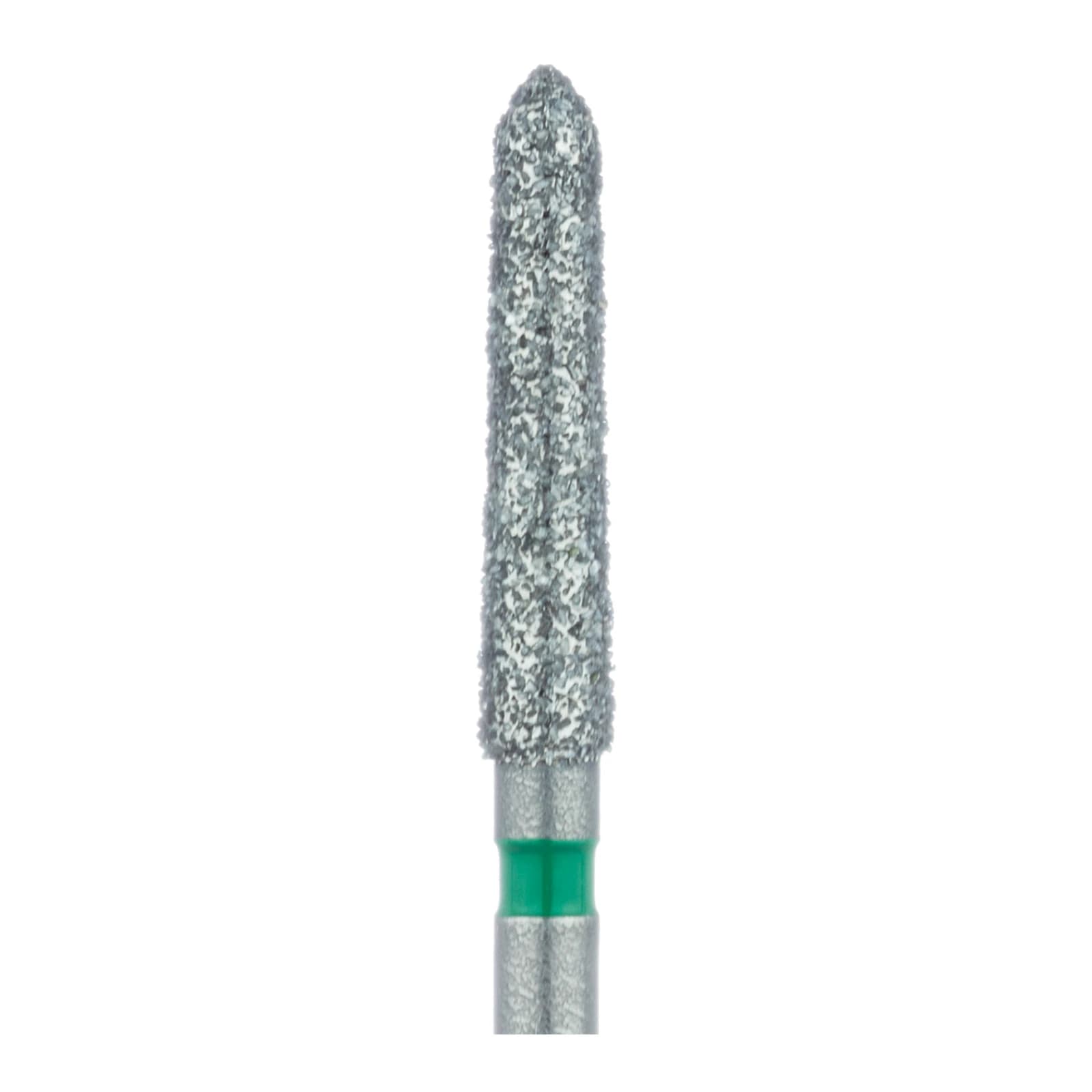 Meisinger 879G-021-FG Coarse Diamond Bur, Friction Grip, 2.1 mm Head Diameter, 10.0 mm Head Length, Green Ring, 5/Pkg thumbnail 3