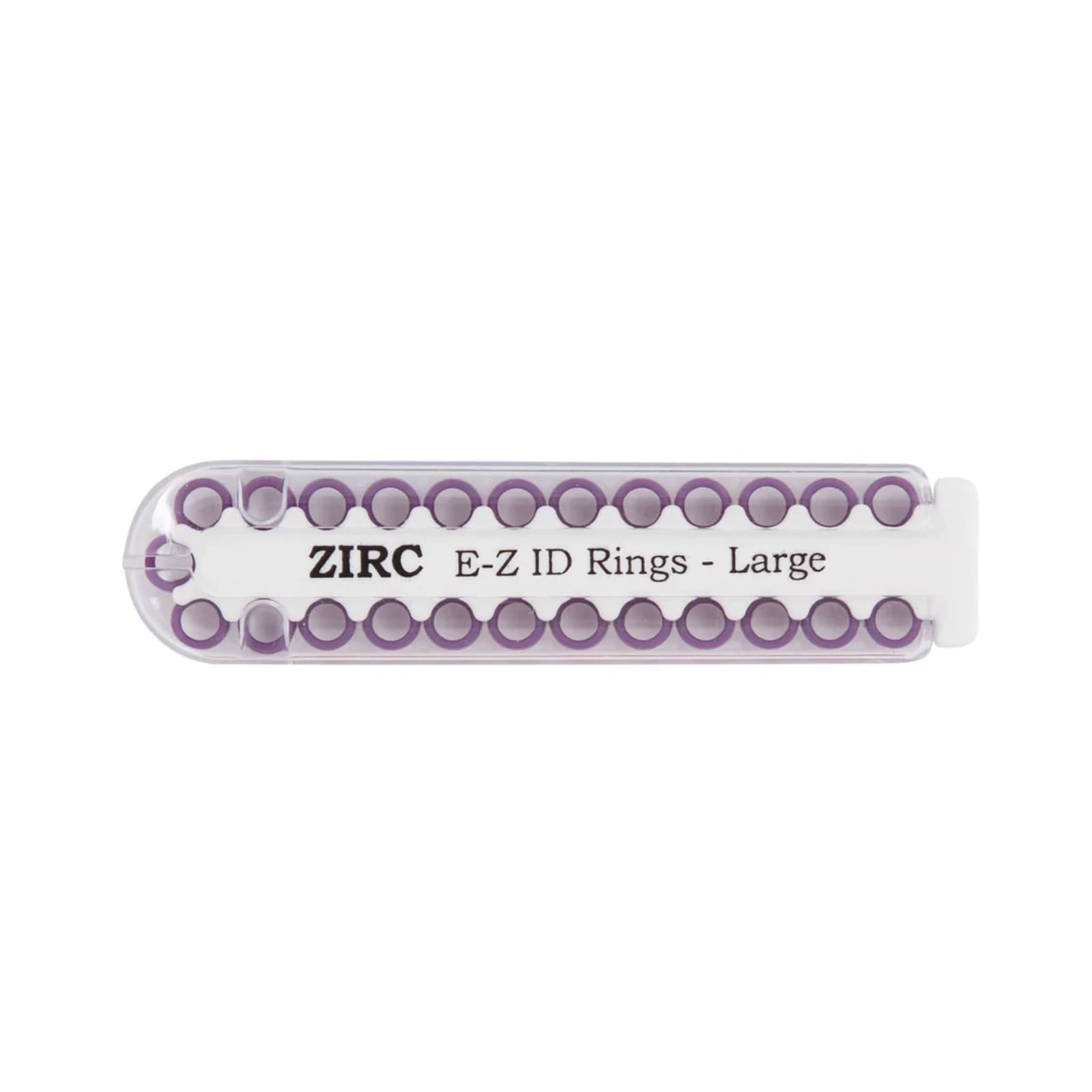 Zirc E-Z ID Instrument Rings, Large, Plum, 25/Pack, 70Z200-E thumbnail 2