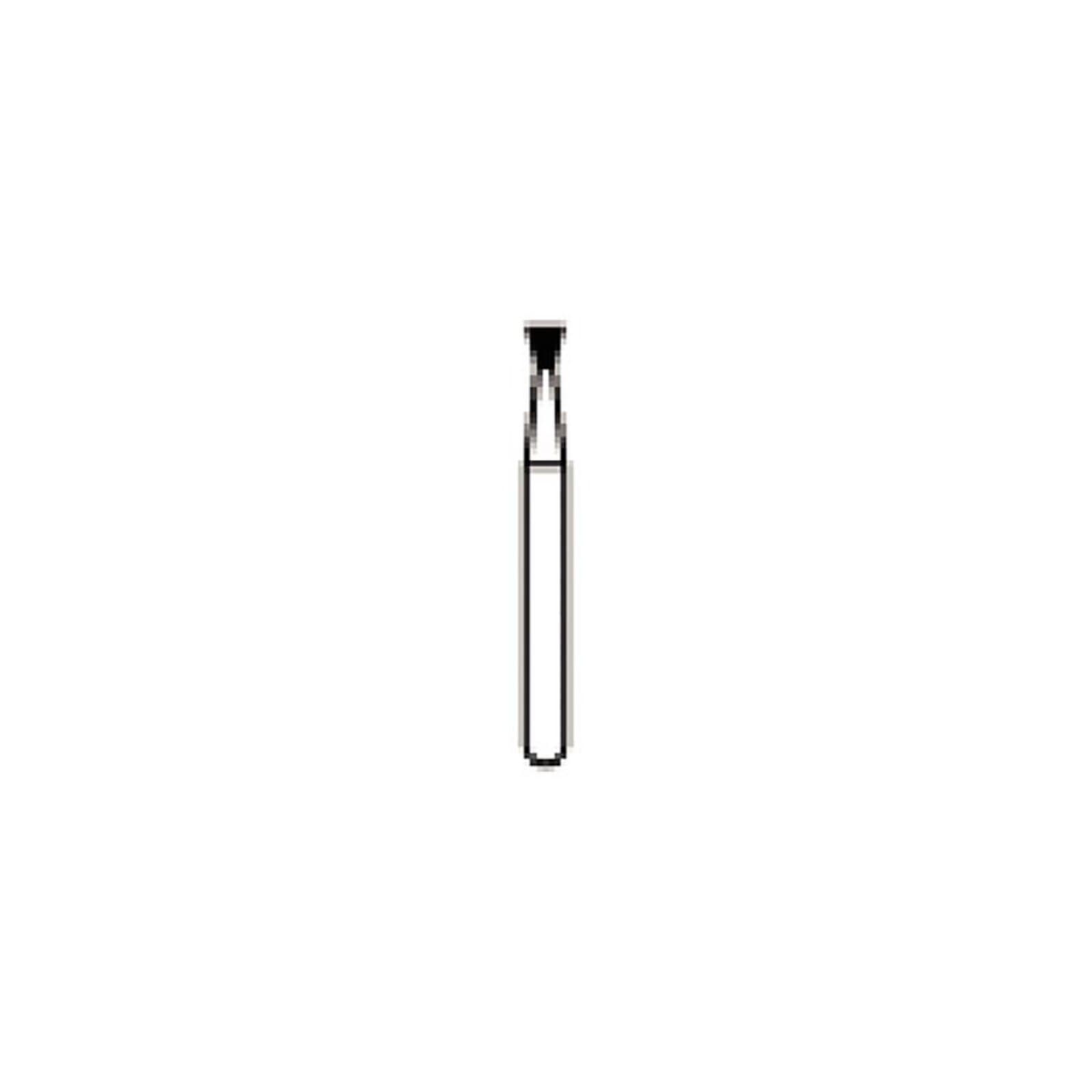 NTI Diamond Bur, Inverted Cone, Medium Grit, HP Shank, #805-023 (M805-023HP), 2.3 mm Diameter, 2.0 mm Length, 1 Each thumbnail 2