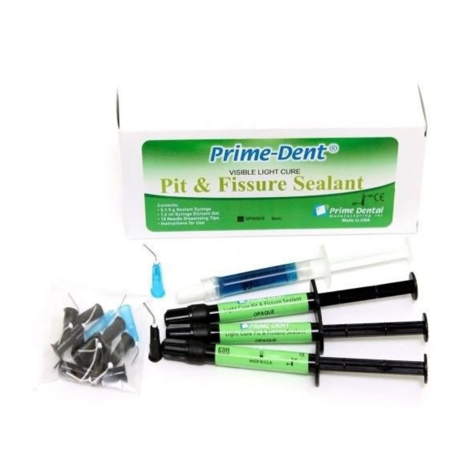 VLC Pit and Fissure Sealant Syringe Kit, Opaque, 2g Syringe - VLC Pit and Fissure Sealant Syringe Kit Opaque - Image 1