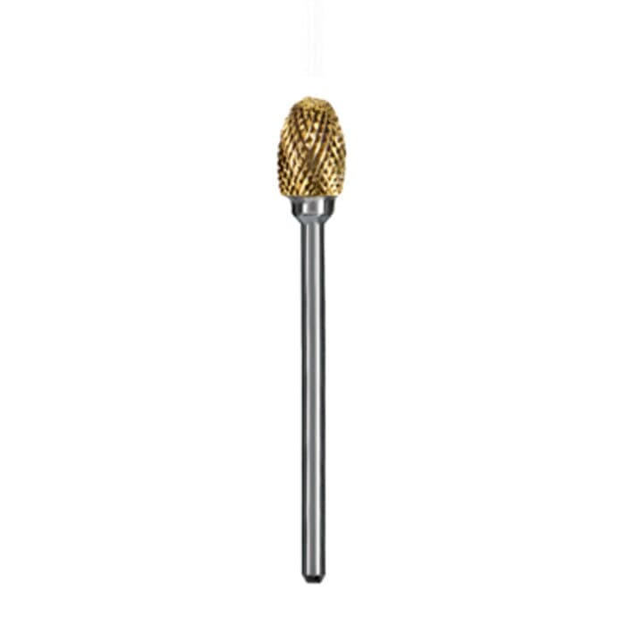 Dedeco Goldies Carbide Bur 52-C/XF, Fine Cut, Titanium Nitride Coated, HP, 1/Pk thumbnail 2