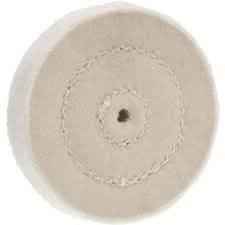 Buffalo Dental Muslin Buff, 3" x 24 Ply, Center Hole for Tapered Chuck, 1/Pk, 07890 thumbnail 2