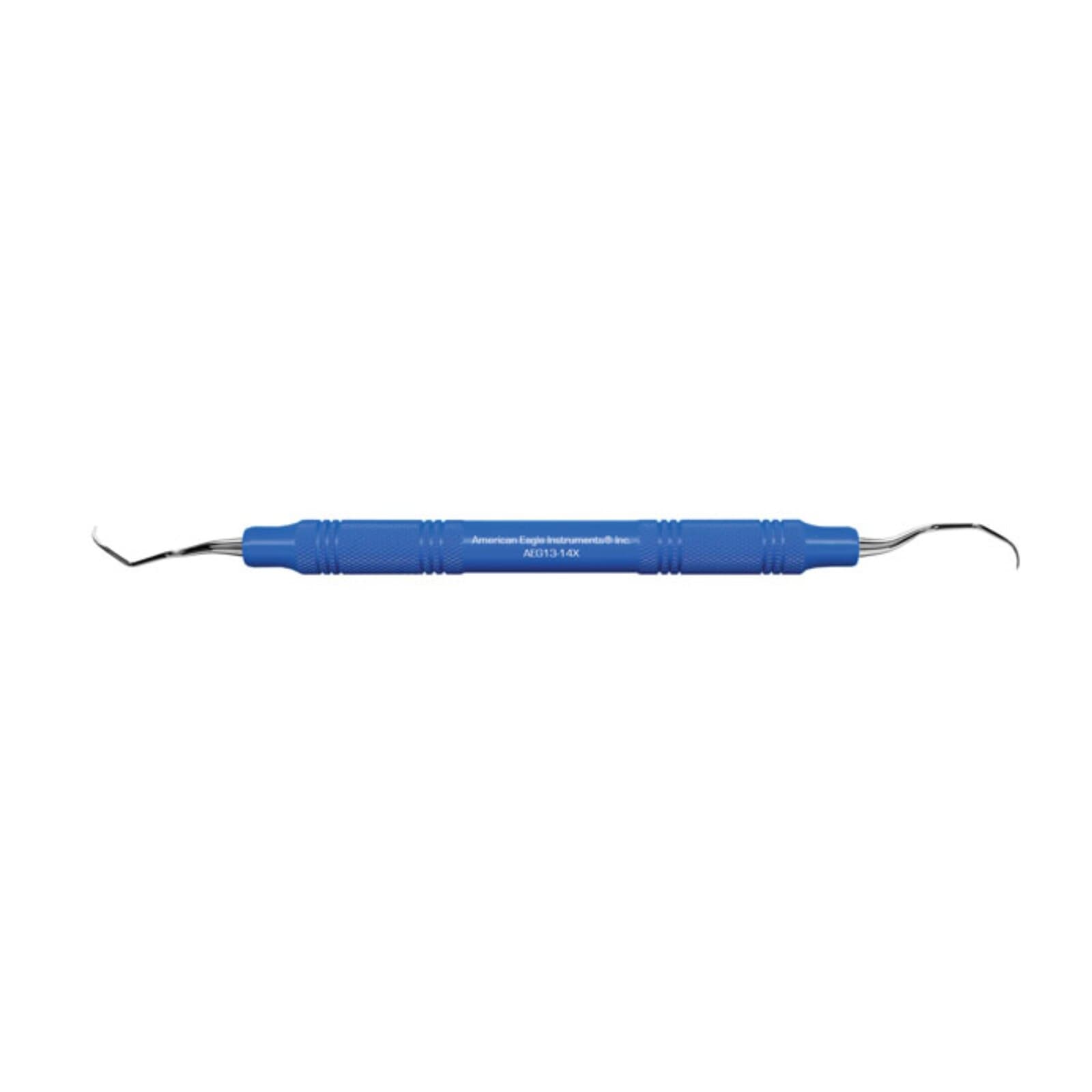 American Eagle Instruments Gracey Curette #13-14, Posterior Distal, EagleLite Resin Handle, 3/8", Blue, Double-Ended, 1/Pk, AEG13-14X thumbnail 3