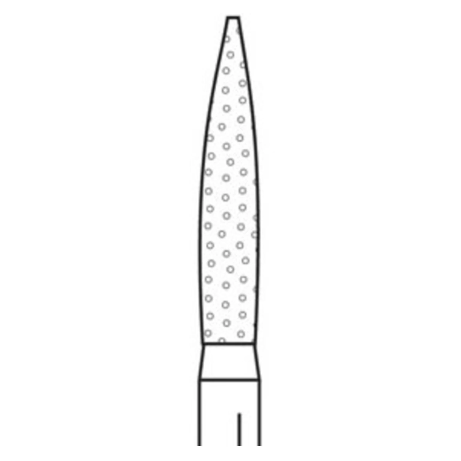 Premier Two Striper Diamond Bur FG, Flame, #260.10, Very Fine, Yellow, 5/Pk, 2015185 thumbnail 7