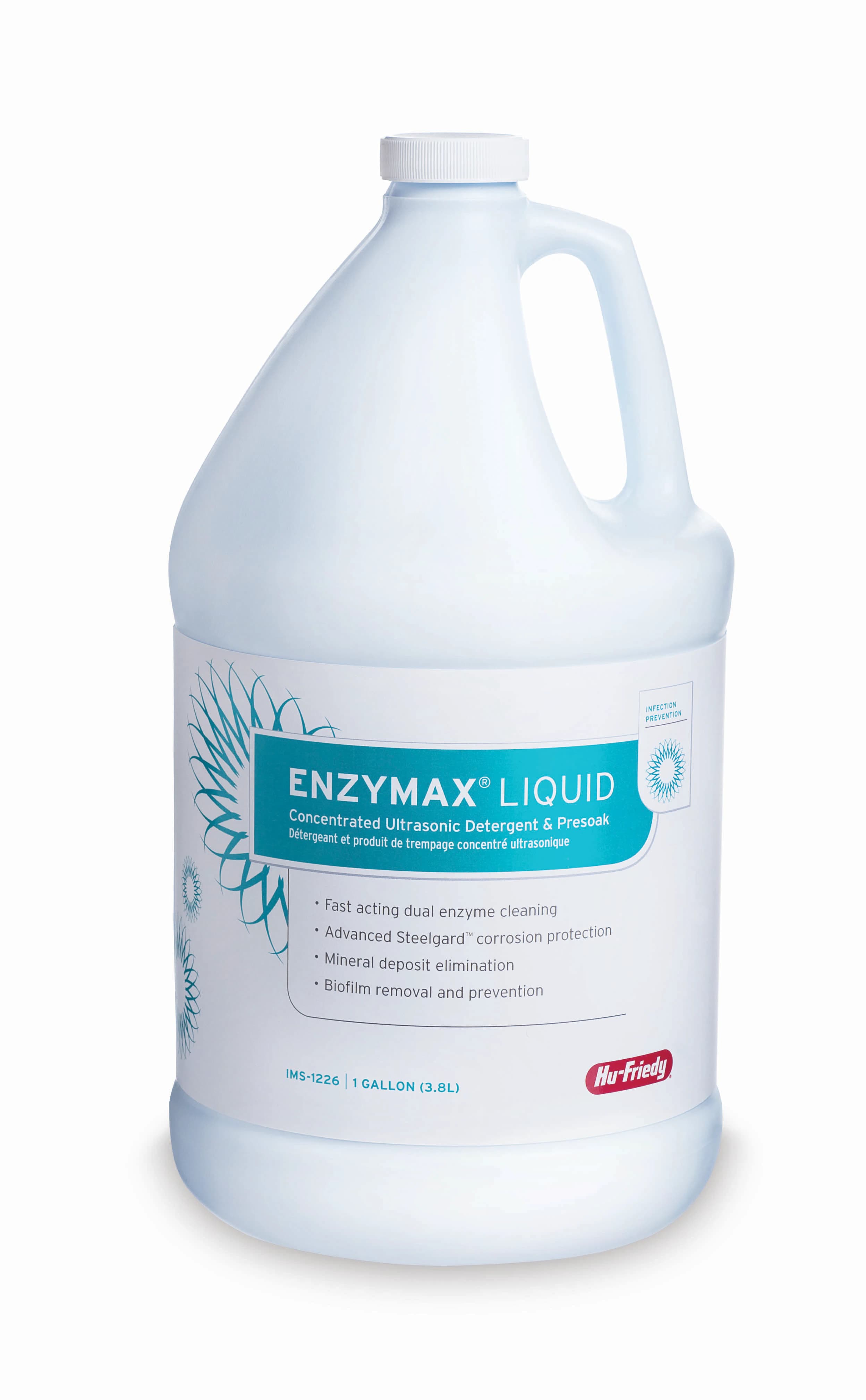 Hu-Friedy Enzymax Dual Enzyme Ultrasonic Detergent, Liquid Concentrate, 1 Gallon Bottle, IMS-1226 thumbnail 9