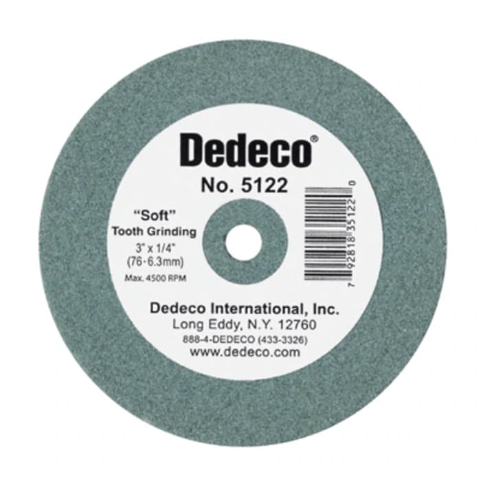 Dedeco Traditional Lathe Wheel, Green Soft, 3" x 3/8", 1/Pk, #5123 thumbnail 5