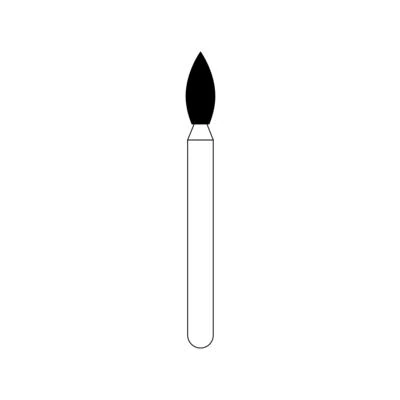 NTI Diamond Bur, Super Coarse, Pointed Football, FG, #368-018, 5/Pkg, SC368-018 thumbnail 2