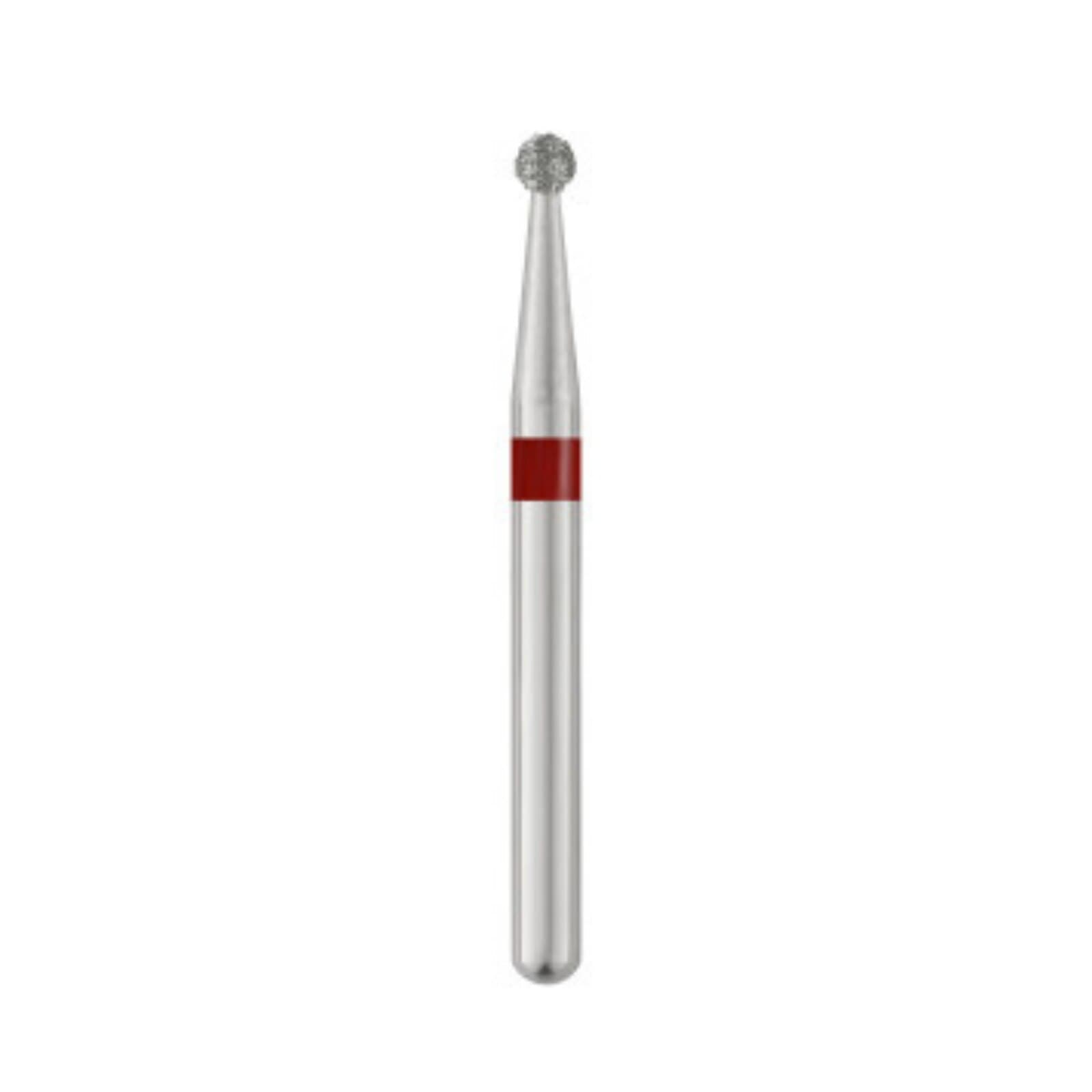 Piranha Diamond Single-Use Burs, FG, Round, # 801-014, 1.4 mm, Fine, Red, 25/Pk, 801-014F thumbnail 3