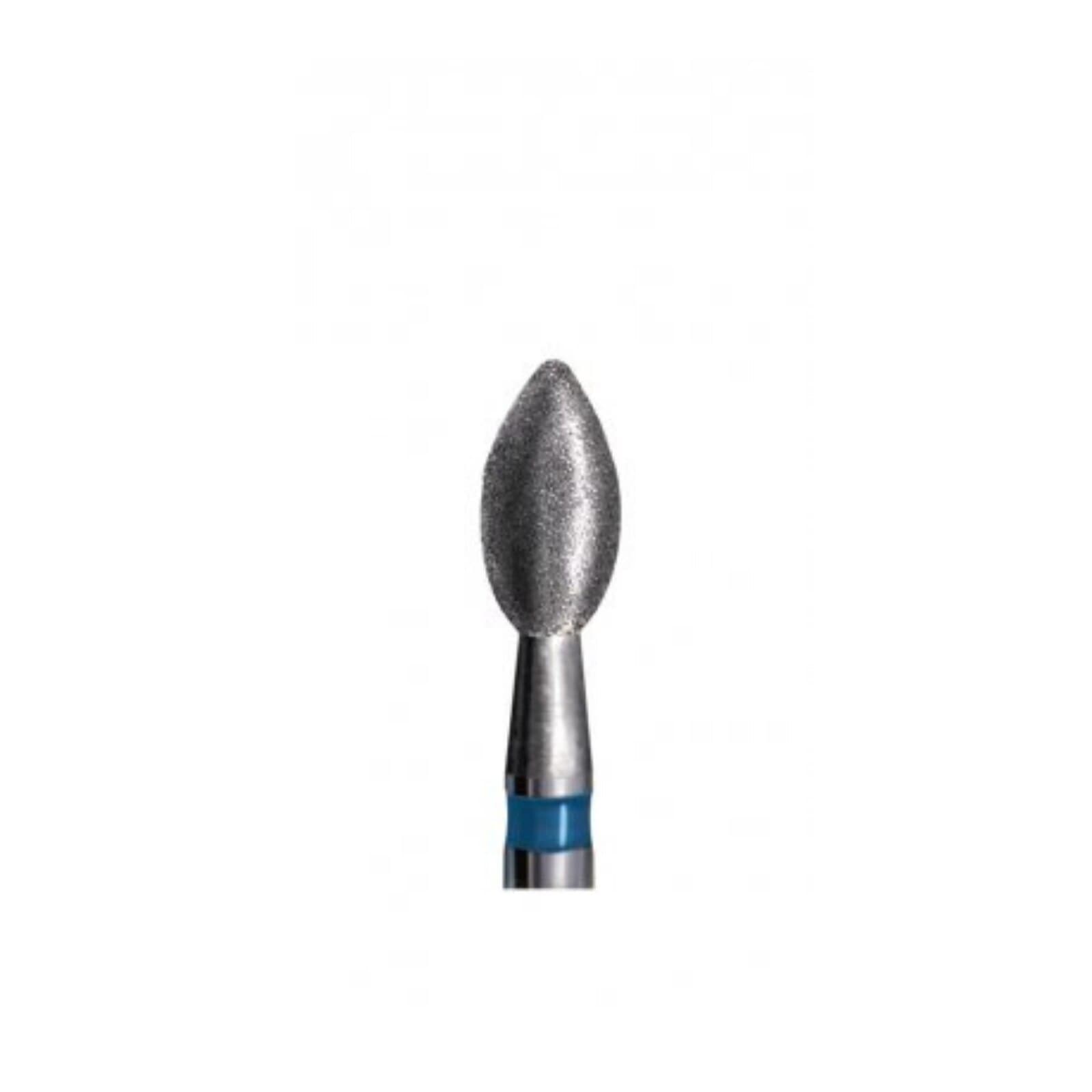 Kerr Zir-CUT Diamond Bur Friction Grip Z878K-021, Z-Grit, Curettage, Cone Beveled End, Blue Ring, 2.1 mm Diameter, 8.0 mm Length, 5/Pk thumbnail 2