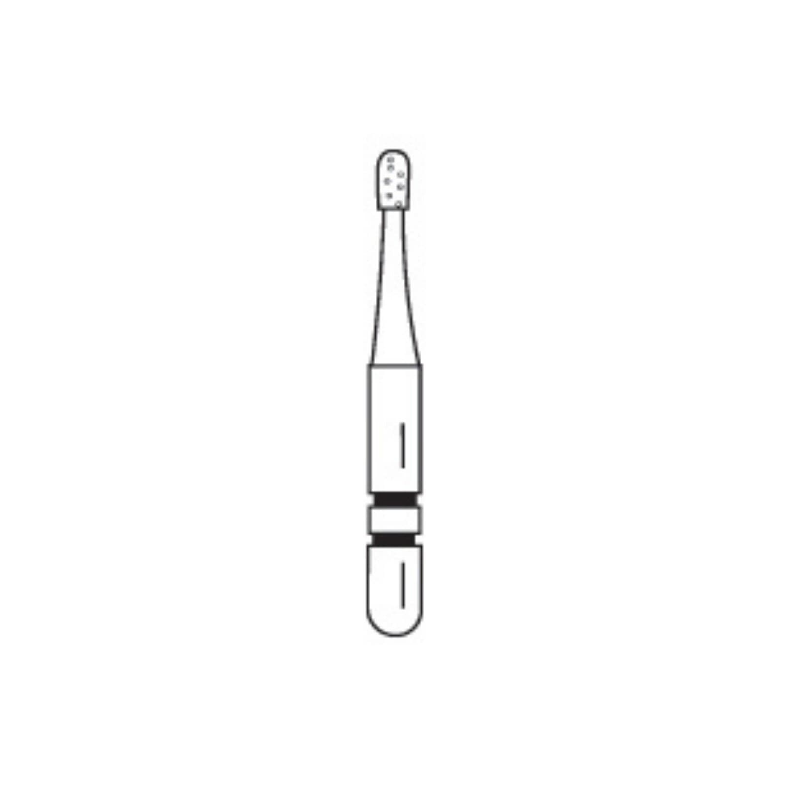 Two Striper ShortCut Diamond Burs FGSS, Operative, 330 S, Medium, Pear, 0.9 mm, Blue, Pkg/5, 2015914 thumbnail 3