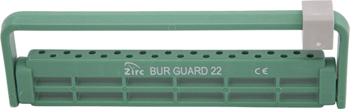 Zirc Dental Steri-Bur Guard 22-Hole Bur Block, Green, Autoclavable, 50Z410D thumbnail 2