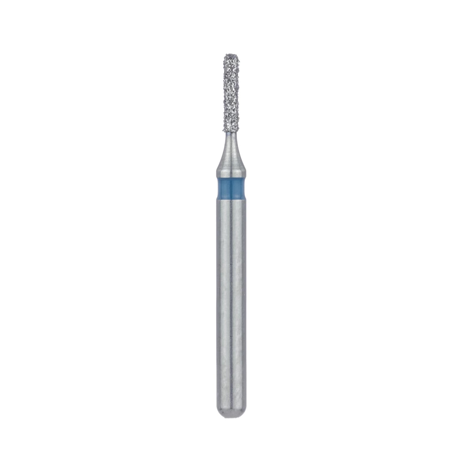 Meisinger 838-008-FG Medium Diamond Bur, Round End Cylinder, Friction Grip, 0.8 mm Head Diameter, 4.0 mm Head Length, Blue Ring, 5/Pack thumbnail 3