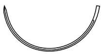 Look/Sharpoint Plain Gut Absorbable Suture, 3-0, 18", C-31 Reverse Cutting Needle, 1/2 Circle, 24mm, Beige, 12/Box, 594B thumbnail 10