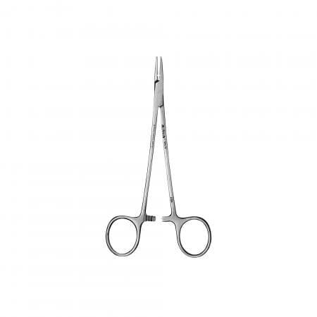Hu-Friedy Crile-Wood Needle Holder, 15 cm (6"), Grooved, Tungsten Carbide, Serrated, NHCW thumbnail 2