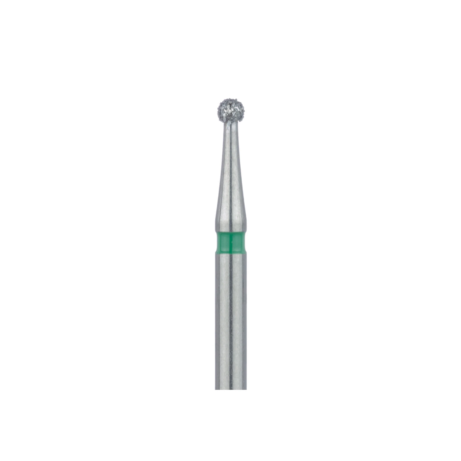 Meisinger 801G-014 FG Surgical Diamond Bur, Round, Coarse (Green), 1.4 mm, X-Long Shank, 5/Pack thumbnail 2