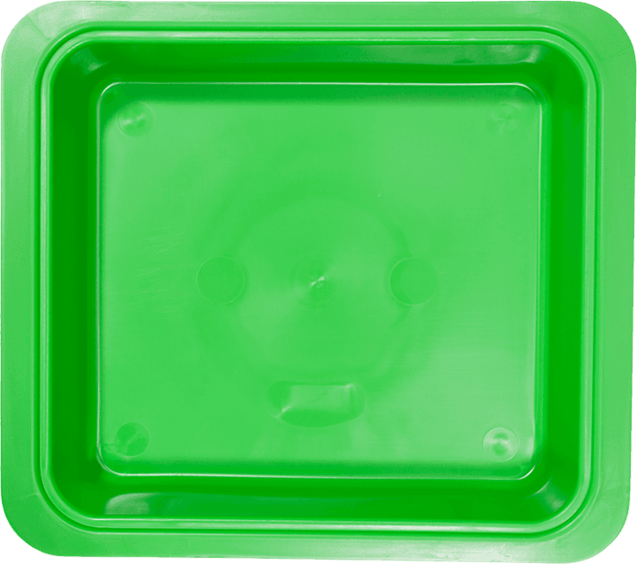 Zirc Procedure Tub Only, Neon Green, 12-1/4" x 10-7/8" x 2-3/4", 1/Pk, 20Z463P thumbnail 4