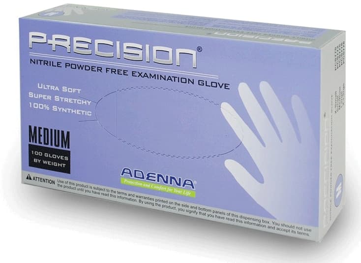 Adenna Precision Nitrile Examination Gloves, Powder Free, Non-Sterile, X-Large, Violet Blue, 100/Box - Adenna Precision Nitrile PF XL 100/Bx - Image 1