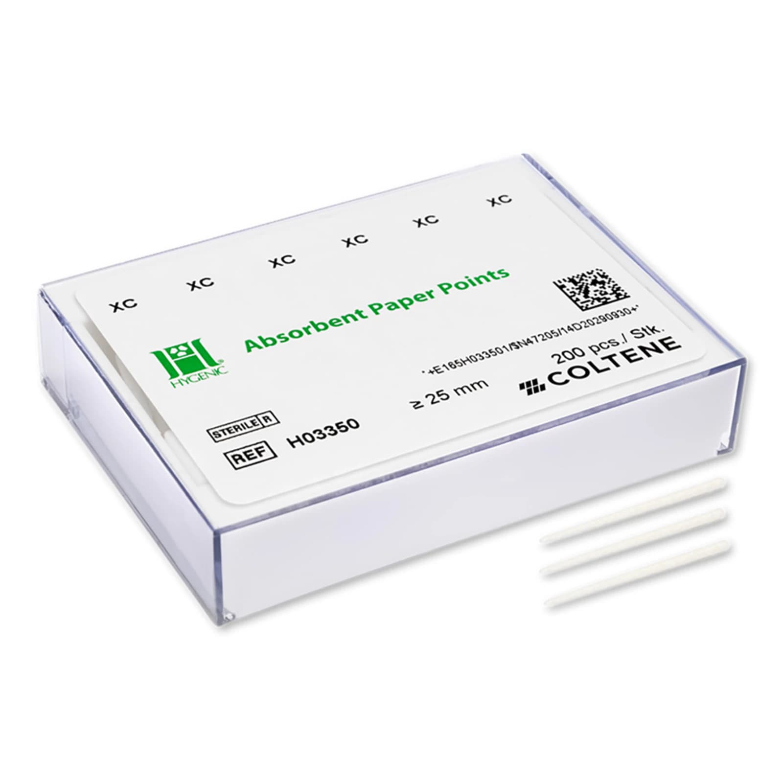 Hygenic Ster-I-Cell Absorbent Paper Points, White Conventional XC (X-Coarse), 200/Pk, H03350 thumbnail 2