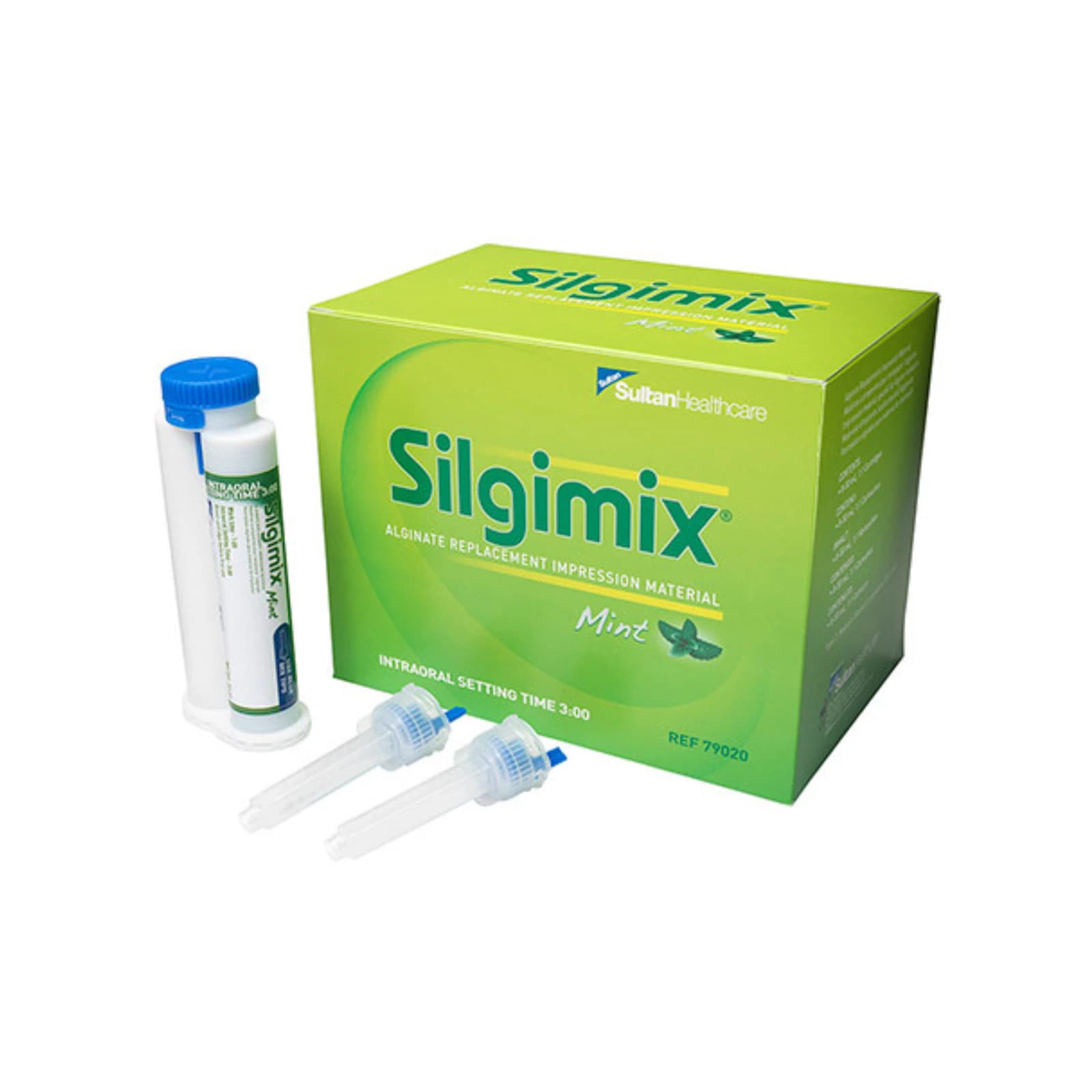 Silgimix Alginate Replacement Impression Material, VPS, Mint, 50 mL Cartridges, 8/Pk, 79020 thumbnail 2