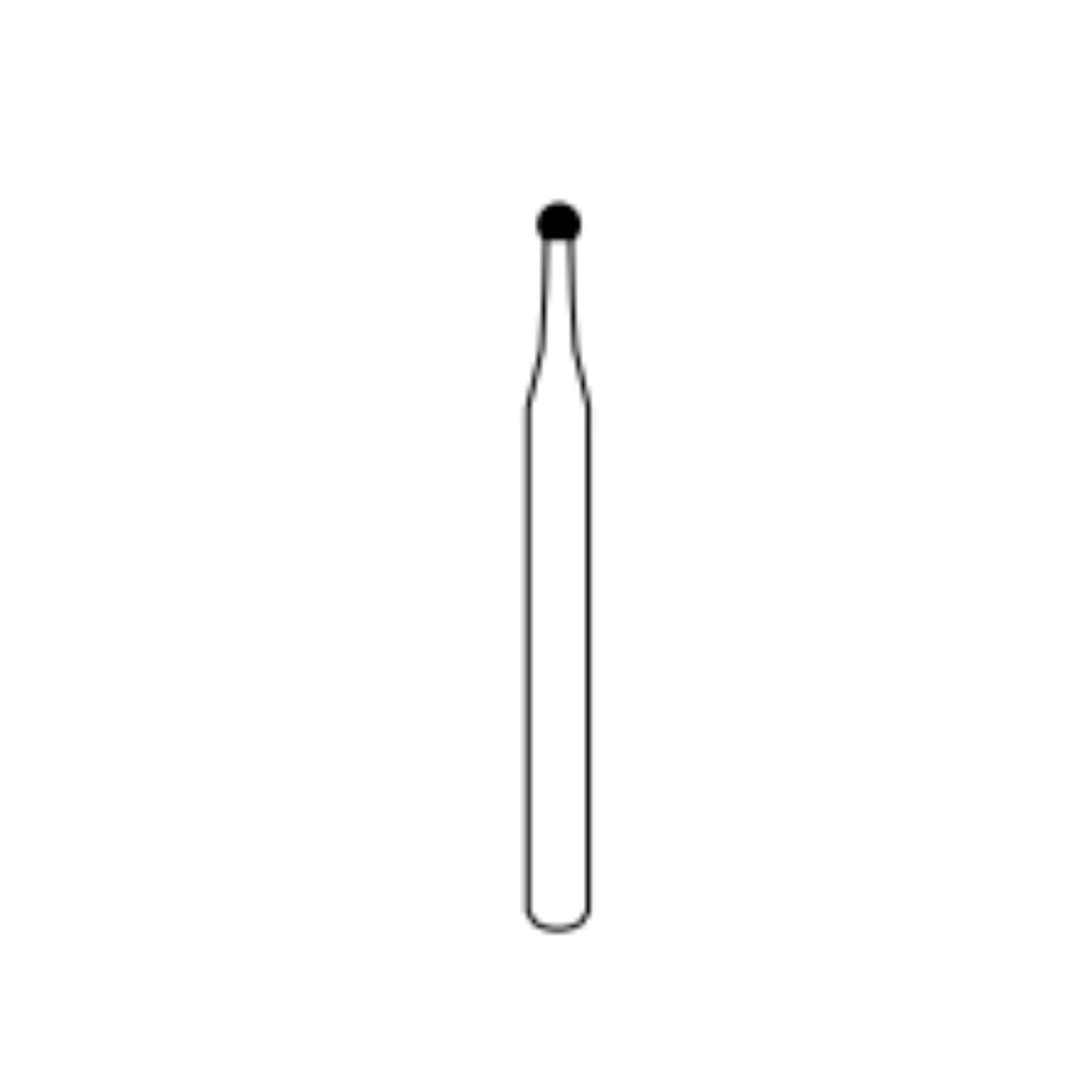 Alpen FG Carbide Bur, Round #3, Friction Grip, 1.2 mm Diameter, 10/Pkg - Alpen&reg; FG Carbide Burs - #3 - Image 1