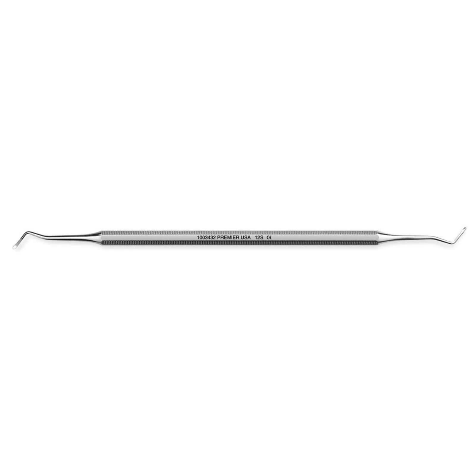 Premier Dental Products Excavator DE #12S, Double-End, Octagonal Handle, 1/Pkg - Excavator DE 12S - Image 1